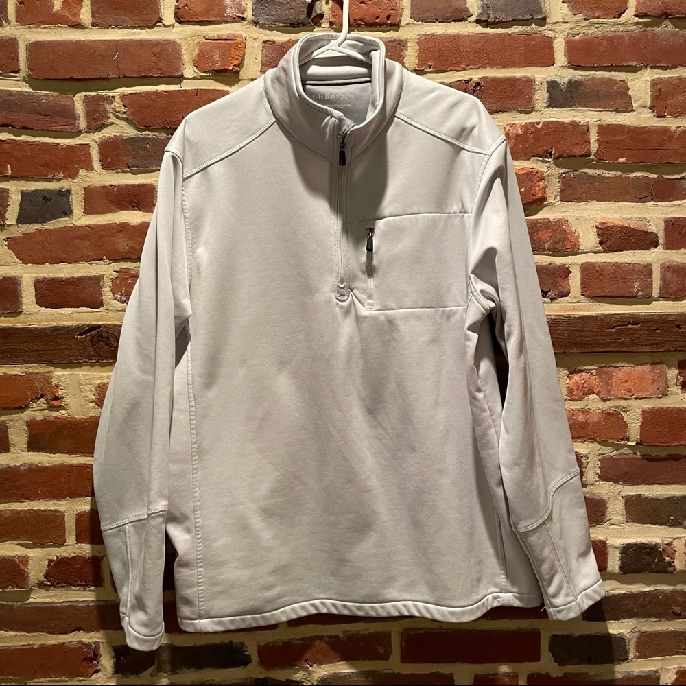 Men’s XL GH Bass gray quarter zip